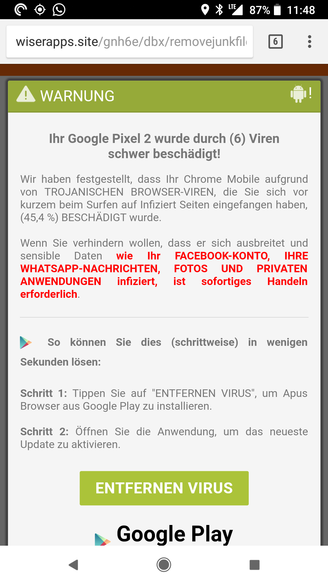 Wiserapps popup